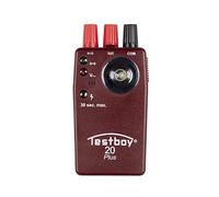 Testboy 20 Plus Probador de continuidad externo protegido contra voltaje CAT II 300 V (sensor de voltaje sin contacto, linterna LED de alto rendimiento, en cuestión de segundos), rojo