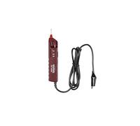 Testboy Car Tester Comprobador de tensión hasta 48 V CC (ideal para resolución de problemas, indicador de polaridad, 4 LED, unidad de perforación integrada, IP 40), rojo