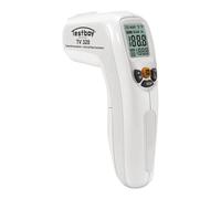 Testboy TV 320 Termómetro infrarrojo para fiebre, termómetro corporal (termómetro sin contacto, medición segura, con pantalla LC iluminada, diseño ergonómico)