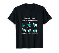 Tested on Animal Experimentos con animales Perro Gato Tomcat Camiseta