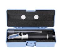Tester de Alcohol, Instrumento de Medición Profesional del Refractómetro, Rango de 0-80%, Resultados Fáciles y Precisos, Compensación de Temperatura Automática, Nuevo, Aluminio,