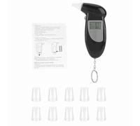 Tester De Respiratorio Digital Analizador De En Sangre Con Pantalla LCD Portátil Y Boquillas Para Conducir Viajes Nocturnos Y Eventos Sociales Incluye 10 Bocas Respiratorias De Uso