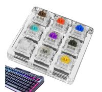 Tester Kit - Probador de muestras | Interruptor marrón - , rojo, marrón, negro, morado, verde, dorado, plateado y silencioso teclado, teclas duraderas y de rápido cambio para el rendimiento de