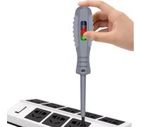 Tester Screwdriver - Goma aislada, 6.1 in Voltage Detector Pen No Contact Voltaje Detection | Magnetic Tip Live & Neutral Wire Tester Electrical Safety Tool, Electrical Test Pen For Home Wiring