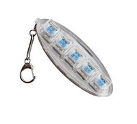 Testeur De Touches À 5 Interrupteurs Pour - Jouet Anti-Stress Porte-Clés Mécanique Avec Rétroéclairage LED | Testeur D'Interrupteurs De Mécanique Lumineux | Accessoire De Burea