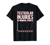 Testicular Injuries In Womens Sports Unwearable Aduld Humor Camiseta