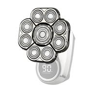 Testine Di Ricambio Per Rasoio Da Barba - 9 x 9 cm 9D Velocità Estrema, ABS + Acciaio Inossidabile, Testine Sostitutive Universal Per Rasoio Uomo Viso E Corpo, Facili Da Installare