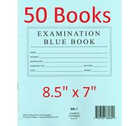 TestingForms.com 8.5 x 7 Examination Blue Book 8 Sheets 16 Pages 50 Booklets by TestingForms.com