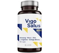 TESTOSTERONA Hombre - Potenciador Masculino - Más Duración + Fuerza + Energía - Maca, Tribulus Terrestris, Ginseng, L-Arginina, Ginkgo Biloba y Zinc - Alta Dosis - Vigosalus 90 Cápsulas
