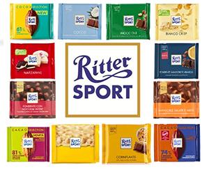 TestTPAKET 12 barras de chocolate en diferentes sabores, 100 g