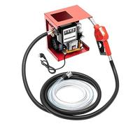 TESUGN 550 W 60 L/min autocebante diesel pume estaciones de servicio móviles, bomba eléctrica diesel bomba de aceite de calefacción autocebante, juego completo con pistola de gasolina automática