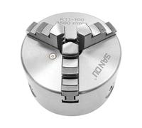 TESUGN Mandril giratorio autocentrado, portabrocas de 3 mandíbulas, aleación de zinc, mini torno reversible de tres mandíbulas, 100 mm de precisión profesional de metal CNC herramienta de perforación