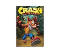 TESUXYEHH Crash Bandicoot - Póster decorativo de videojuegos, lienzo para pared e impresión artística moderna para dormitorio familiar, 20 x 30 cm