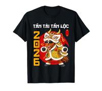 Tet 2026 Decoraciones de Año Nuevo Vietnamita 2026 para niños, Hombres y Mujeres Camiseta