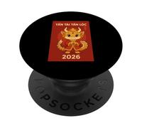 Tet 2026 Vietnam Lindo Dragón Lunar Año Nuevo Zodíaco PopSockets PopGrip Adhesivo