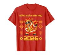 Tet Decoration 2026 Año Nuevo Lunar Vietnamita Caballo Año Camiseta