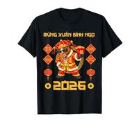 Tet Decoration 2026 Año Nuevo Lunar Vietnamita Caballo Año Camiseta