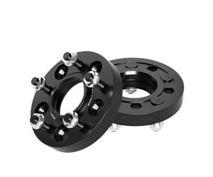 TETARI Espaciador Rueda Forjado Negro Centrado En El Cubo, 2/4 Piezas Placa Brida para Haval para Dargo 5 X 114,3 CB, 66,6 Mm, M14 X 1,5 Espaciadores De Ruedas(2X 15mm)