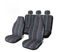 TETARI Funda Asiento Funda Protectora Universal para Volante De Coche, Compatible con La Mayoría De Asientos De Coche, con Tejido Tipo Manta Fundas Asientos Coche(10 Pieces Set Type A)