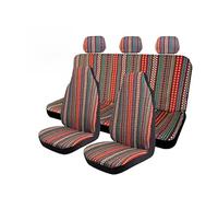 TETARI Funda Asiento Funda Protectora Universal para Volante De Coche, Compatible con La Mayoría De Asientos De Coche, con Tejido Tipo Manta Fundas Asientos Coche(10 Pieces Set Type D)