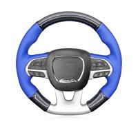 TETARI para Dodge para SRT para Challenger 2015-2021 para Cargador 2015-2021 para Durango 2018-2021 decoración Cosida a Mano DIY Protector Volante Coche Protector Volante Coche(C)