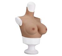 Tetas Falsas Cuello Redondo Pechos De Silicona Forma De Coraza Realista Para Travestis Transgénero Travesti Copa D (gel)