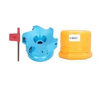 Tête de fraise à face, fraises CNC à plaquettes indexables à conception à décalage en spirale, corps en alliage d’aluminium avec revêtement extérieur pour une précision et un
