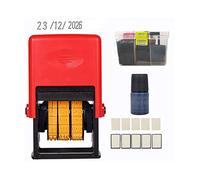 TETEOM Impresora de inyección de Tinta de Mano, Handheld Mini Bottle Metal Can Food Plastic Bag Date Stamp Black Quick-Drying Ink Seal Stamping Date Printer Dot Matrix Font