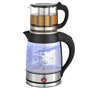 Tetera | 100% libre de BPA | cristal de seguridad | filtro de cal | 2200 W | protección contra sobrecalentamiento | té | máquina de té | tetera | hervidor de agua | tetera | agua Kettle