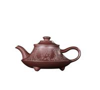 Tetera 240 ml teteras de arcilla púrpura hecha a mano chino tetera mineral crudo caldera de barro púrpura con conjunto de té Zisha teteras para taza de té