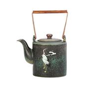 Tetera 40 0 ml Tetera de cerámica áspera retro Cerámica Kung Fu Kettle Kiln Cambio té grúa pintada a mano