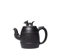 Tetera 420ml tetera de arcilla púrpura maestro hecho a mano Dragon Pot mineral crudo caldera de barro negro con set Zisha Teaset juego de té