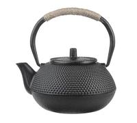 Tetera antigua de hierro fundido 300/650/1200 ml con malla acero inoxidable extraíble, ideal for hervir agua(650ML)