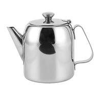 Tetera-Cafetera Tetera Hervidor de acero inoxidable Jarra de agua fría Pico corto para restaurante de hotel(850ml)