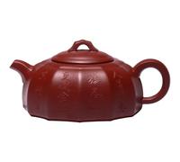 Tetera china de arcilla morada Zisha totalmente hecha a mano, tetera de té Kung Fu con infusor