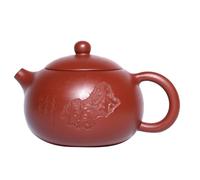 Tetera china Zisha con escritura a mano, juego de té kung fu, color morado