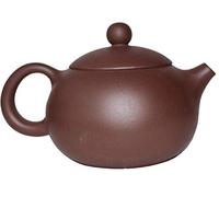 Tetera clásica china Xishi Zisha de arcilla para té suelto, tallada a mano, gran poema (floreciente)