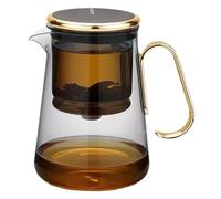 Tetera con infusor - Tetera con infusor de té, teteras de infusor para té a granel, teteras de vidrio de borosilicato con infusor, filtro de vidrio resistente al calor para el hogar