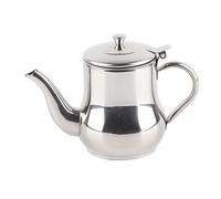 Tetera de Acero Inoxidable de 500 Ml con Filtro, No, Fácil de Limpiar, Ergonómico, Tetera Pequeña para Hogares de Restaurantes de Hoteles, Se Puede Usar como Teteras, Cafeteras, (Color Original)