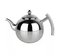 Tetera de acero inoxidable para café, té, tetera de hojas sueltas con infusor 1L 1.5L 2L (Color : A Tamaño: 1.0L) (A 1.5L)