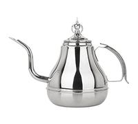 Tetera de acero inoxidable, tetera latina, tetera para cocina de inducción, tetera de fondo plano con filtro, cafetera