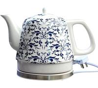 Tetera de agua, tetera de agua inalámbrica eléctrica, jarra de 1.2l 1.2l de 1200 W para té, café, sopa, base removible de avena, potencia automática, protección de seco de hervir/una esperanza