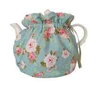 Tetera de algodón con diseño floral vintage para té, cubierta antipolvo para cocina, hogar, decoración con almohadilla de aislamiento para ama de casa, amiga, mamá (color #2)