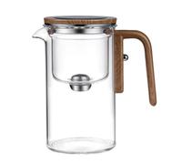 Tetera de brujería con tetera de cristal encantada con colador for té suelto Tetera de brujería con control de prensa Tetera mágica 2 en 1 Tetera de cristal con separación de agua Tetera mágica(720ml)