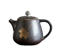 Tetera de cerámica con esmalte de óxido, juego de té hecho a mano, hervidor de agua, taza de té de oficina, juego de té (color: tetera B) (tetera C)