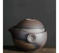 Tetera de cerámica de Estilo japonés Kung Fu Gaiwan, Tetera de cerámica Gruesa, Taza de Agua, Juegos de té portátiles de Viaje, Taza de té de Oficina, Utensilios para Beber