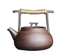 Tetera de cerámica gruesa hecha a mano de 350 ml para ceremonia de té Kungfu, tetera portátil de cerámica