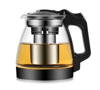 Tetera De Cristal Para Infusiones, 2000ml, Acero Inoxidable, Vidrio De Borosilicato, Fácil Limpieza, Para Té Y Hierbas