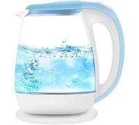 Tetera de escritorio, prenda de escritorio de agua inalámbrica de 1.8l de vidrio y silencio, hervidor de agua de 1.8l con LED, hervidero de hervor de hervor de hervor de hervor de hervor de hervor de