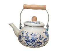 ＡＷＨＡＯ Tetera de Esmalte con Diseño Floral, 2,5 L, Resistente Al, de Vintage.